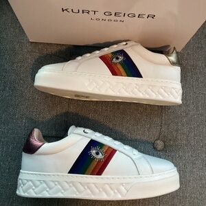 Kurt Geiger London Brixton Evil Eye Low Top Sneaker (Women) 8.5US / 39EU